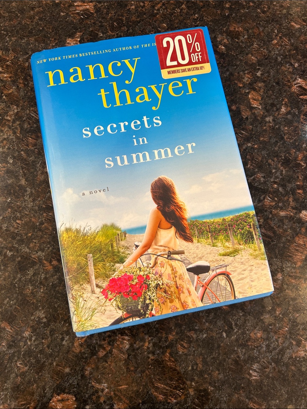 Secrets in Summer by Nancy Thayer - Bright Blue Cover